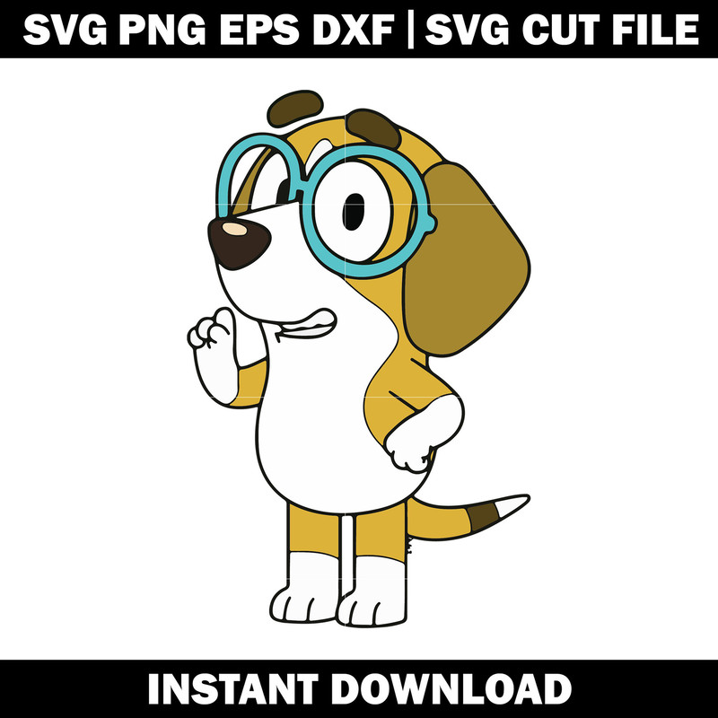 Bluey dog svg