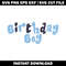 Bluey birthday boys svg