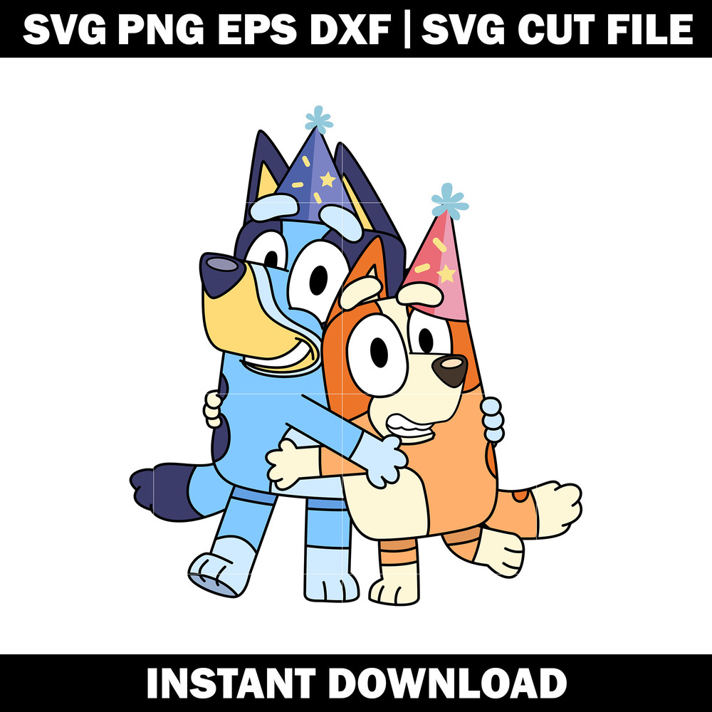 Bluey Family Party svg