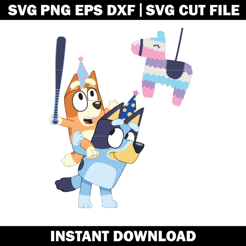 Bluey and bingo svg