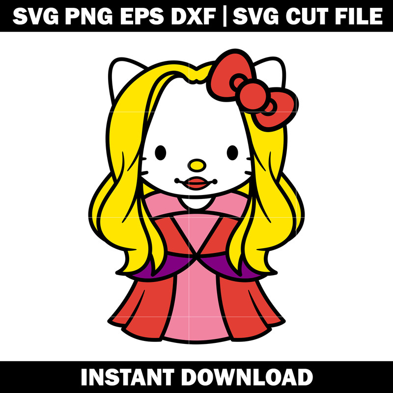 Hello Kitty Sarah Sanderson svg