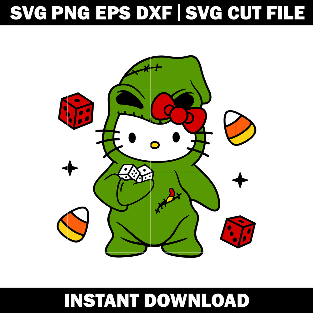 Hello Kitty Oogie Boogie svg