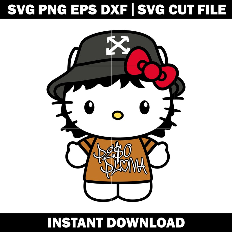 Hello Kitty Peso Pluma svg