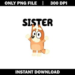 bluey bingo sister png, bluey cartoon png, logo file png, cartoon png, logo design png, digital download.