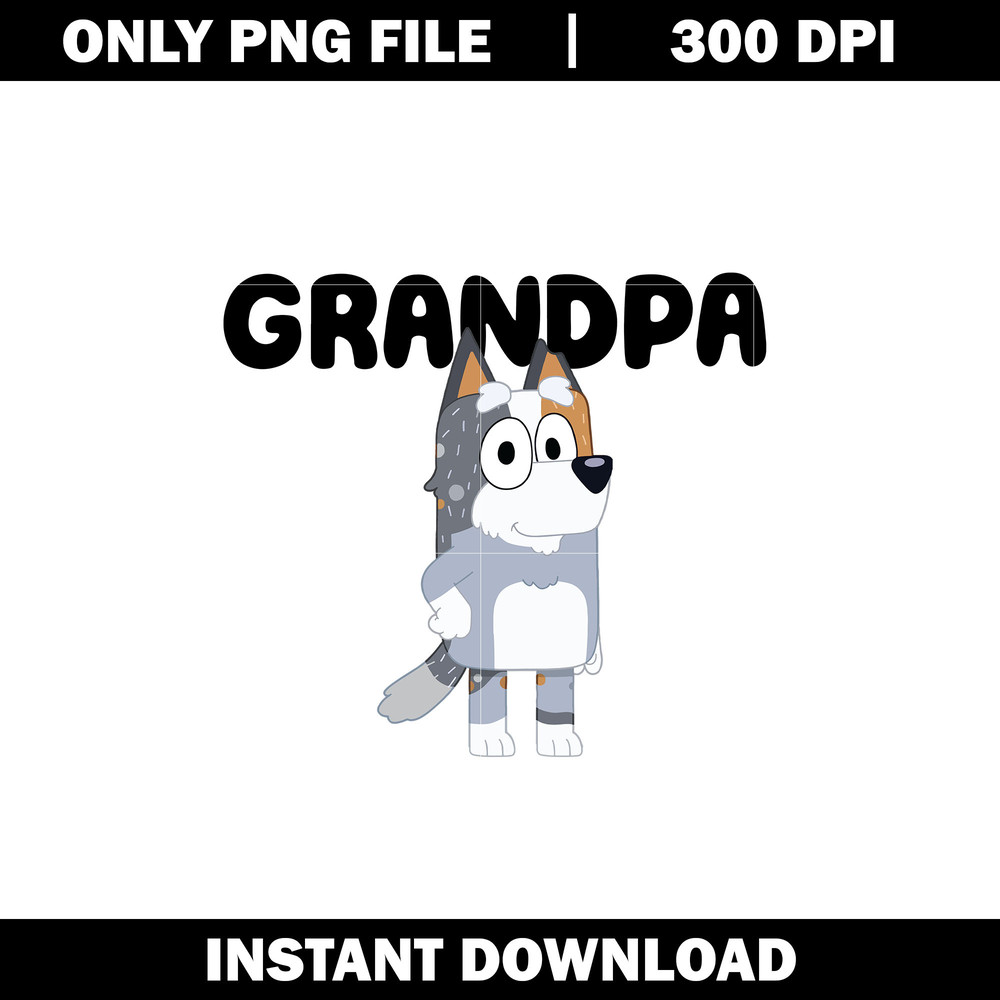Bluey Grandpa png