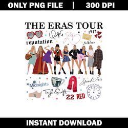 The Eras Tour Png, taylor swift Png, cartoon png, logo shirt png, digital file png, Instant download.