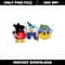 bro mickey mouse and duck mickey and dog mickey png
