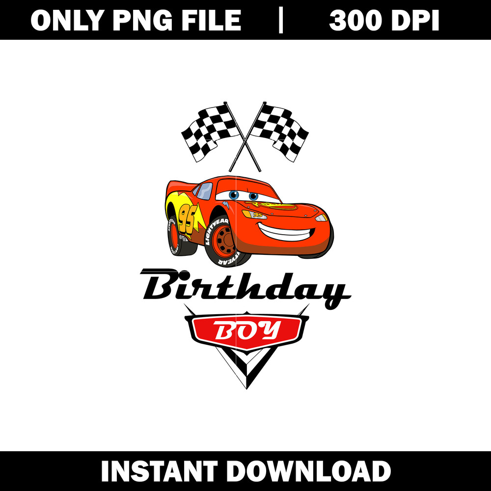 Birthday Boy Lightning Mcqueen png