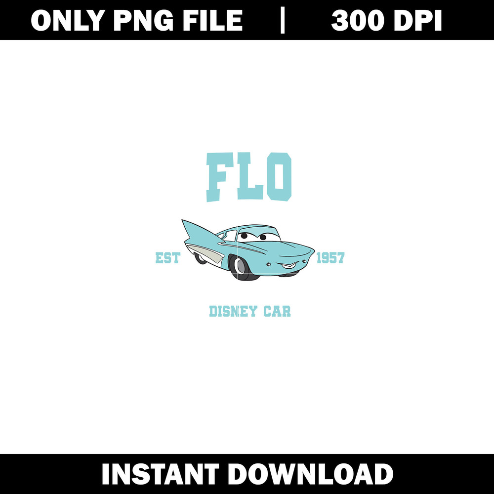 Flo Disney Cars Embroidery png