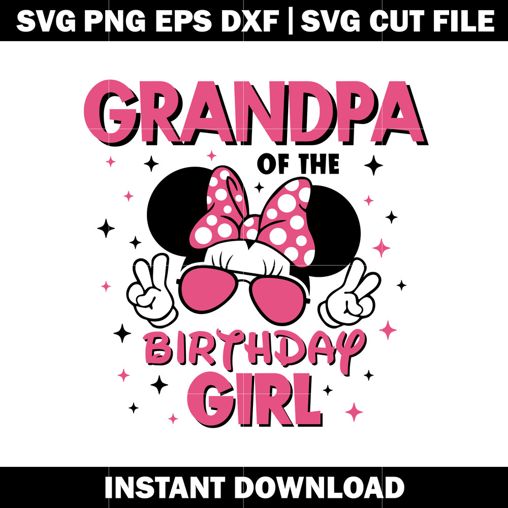 grandma Of The Birthday Girl svg