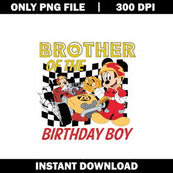 racing brother png, mickey png, disney vacation png, logo design png, digital file png, Instant download.