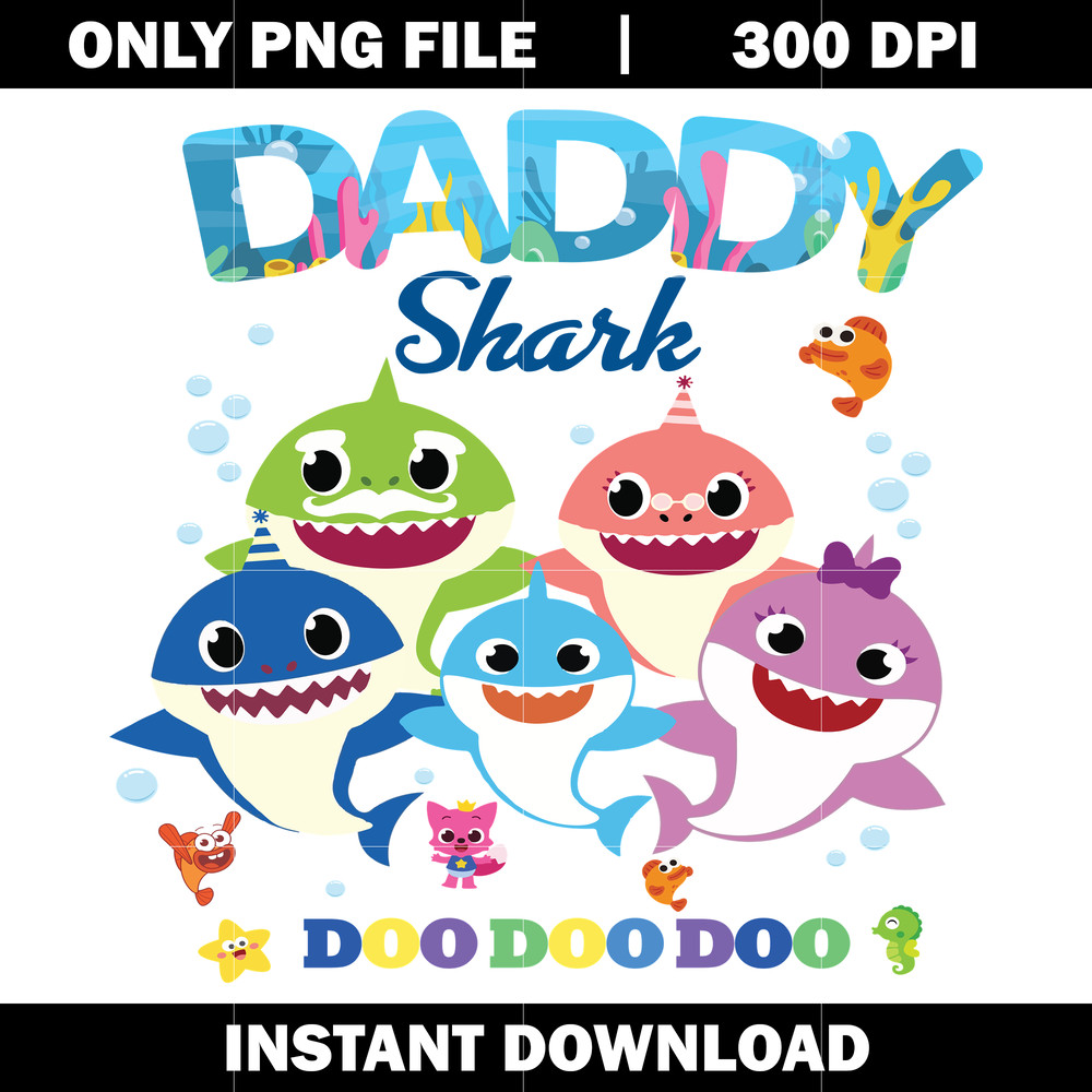 Daddy Shark Birthday png