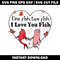 One fish two fish i love fish svg