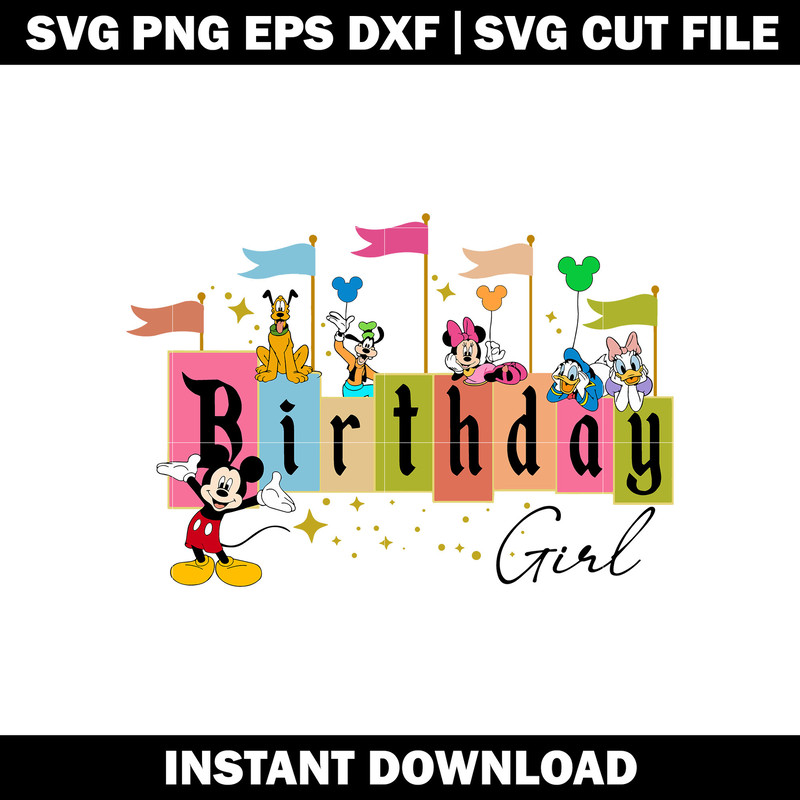 birsthday girl svg