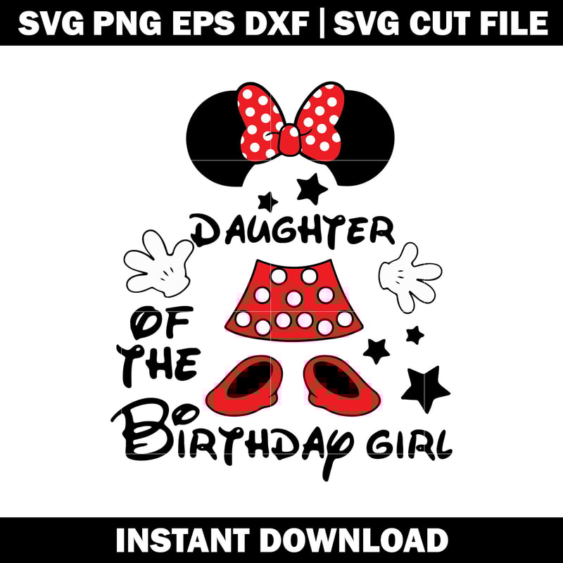 daughter birthday girl Svg