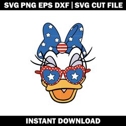 4th of july daisy duck svg, duck svg, disney svg, logo shirt svg, digital file svg, instant download.