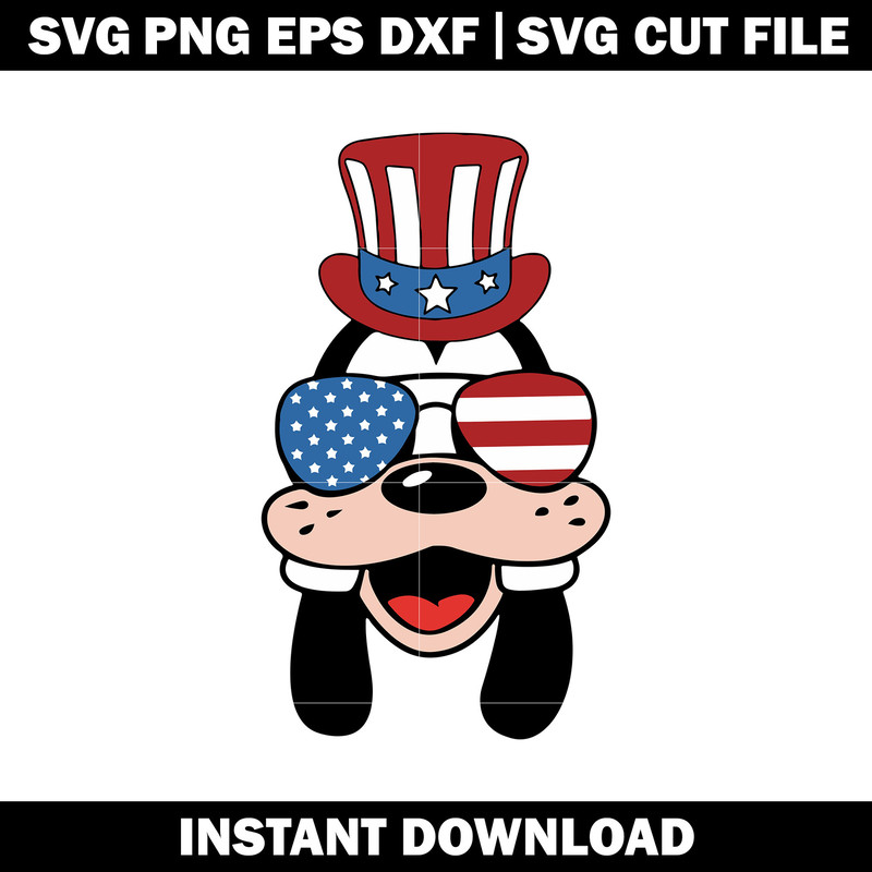 4th Of July Disney Goofy Svg