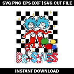 funny dr seuss thing 1 thing 2 svg, dr seuss svg, logo shirt svg, logo design svg, digital file svg, instant download.
