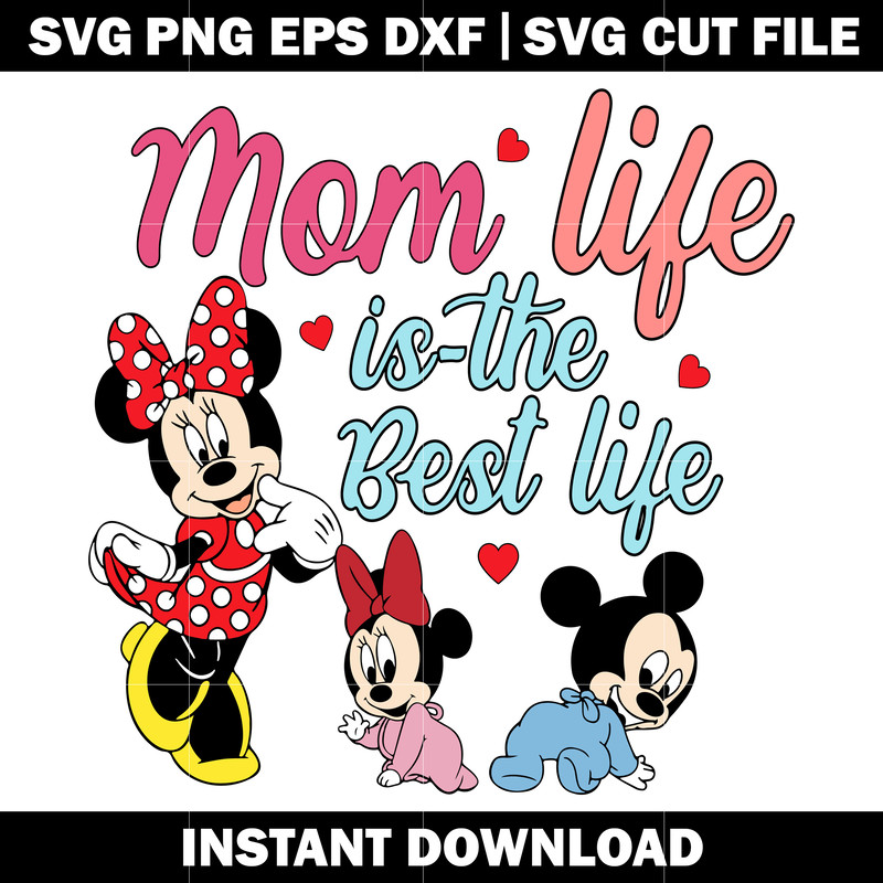 mom life is the best life svg