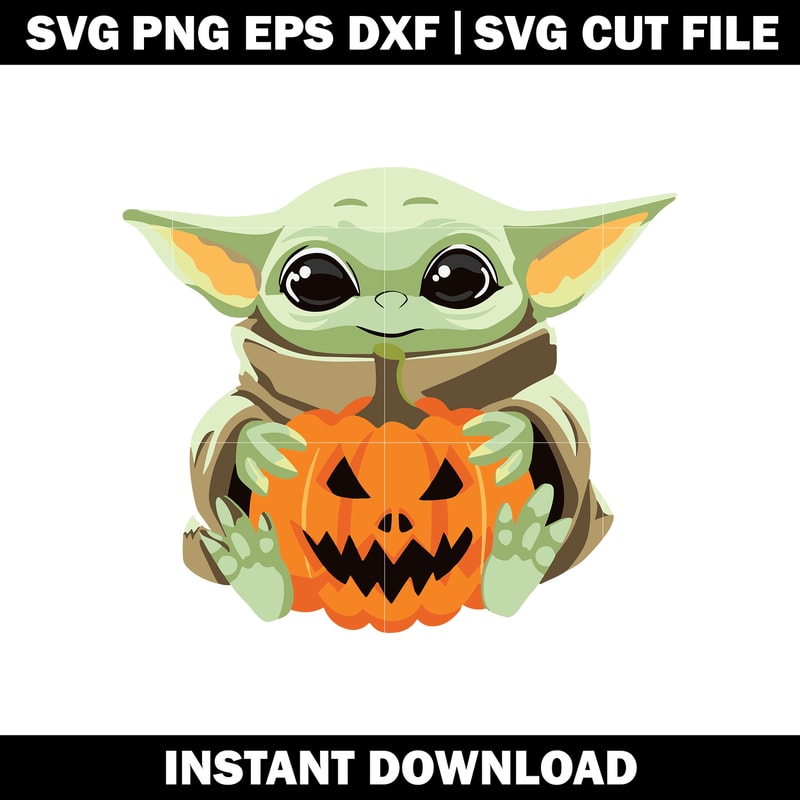 Yoda pumpkin svg