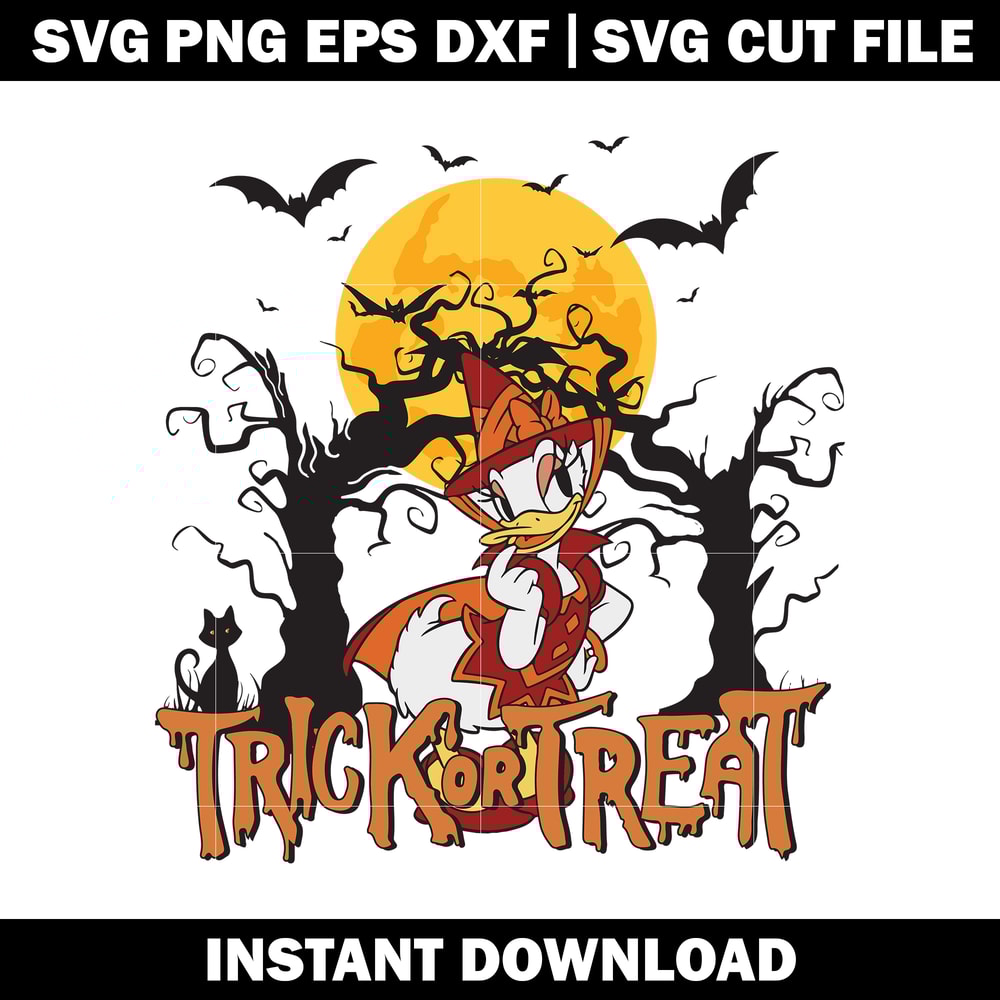 Trick or Treat daisy duck svg