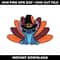 Stitch turkey svg