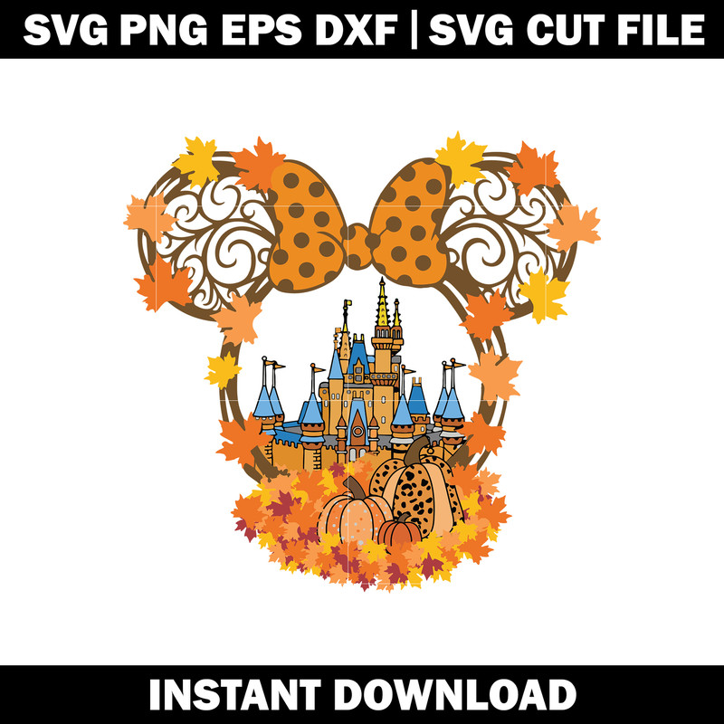 Mickey castle svg