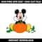 Mickey mouse halloween Pumpkin svg