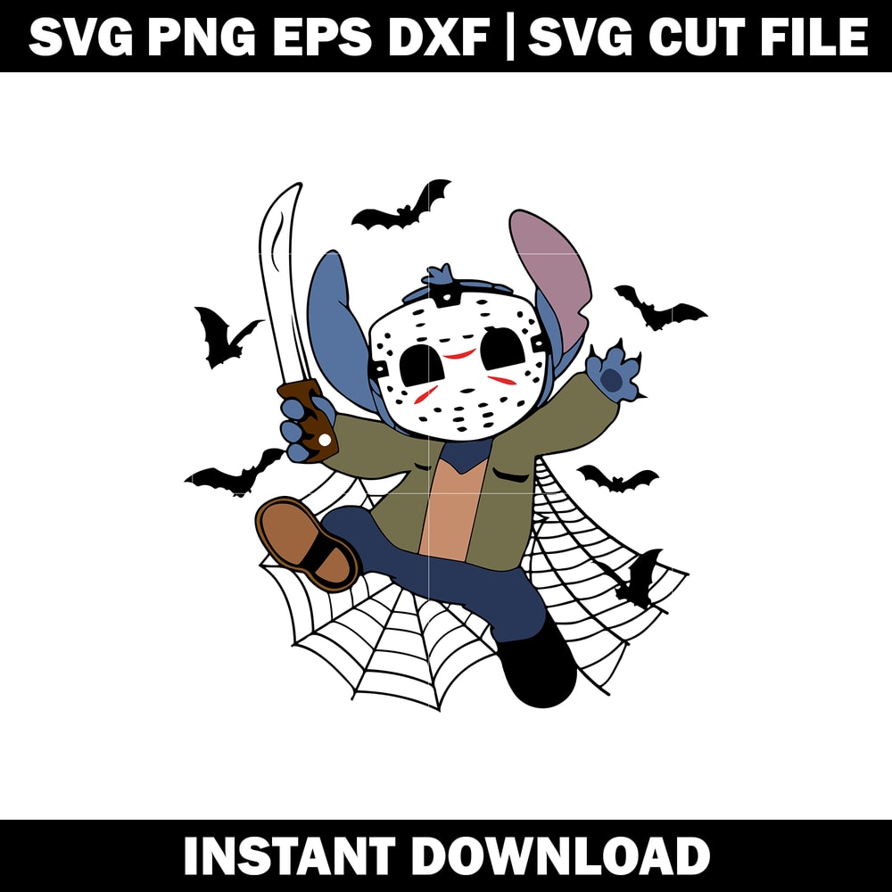 Stitch Jack Skellington Halloween svg