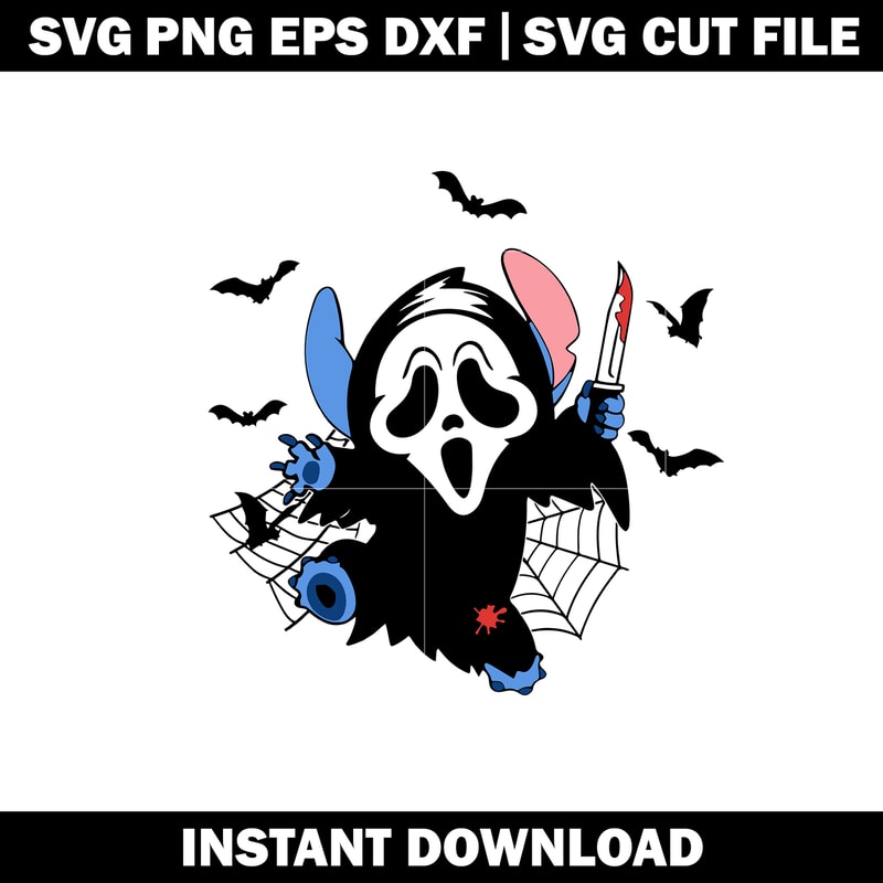 Stitch Scream Horror Movie svg