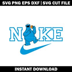 cookie monster nike svg, cookie monster svg, logo nike svg, logo design svg, digital file svg, instant download.
