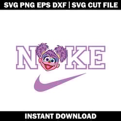 nike abby cadabby svg, abby cadabby svg, logo nike svg, logo design svg, digital file svg, instant download.