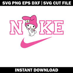 nike my melody svg, my melody svg, logo nike svg, logo design svg, digital file svg, instant download.