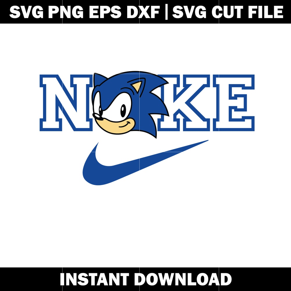 Nike Sonic the Hedgehog svg