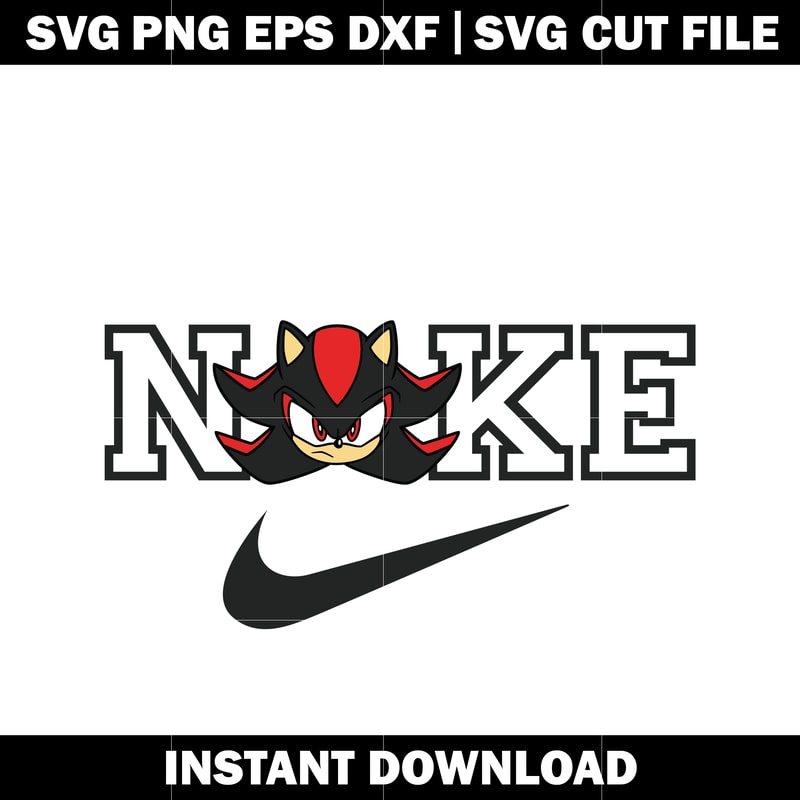 Nike Shadow The Hedgehog head svg