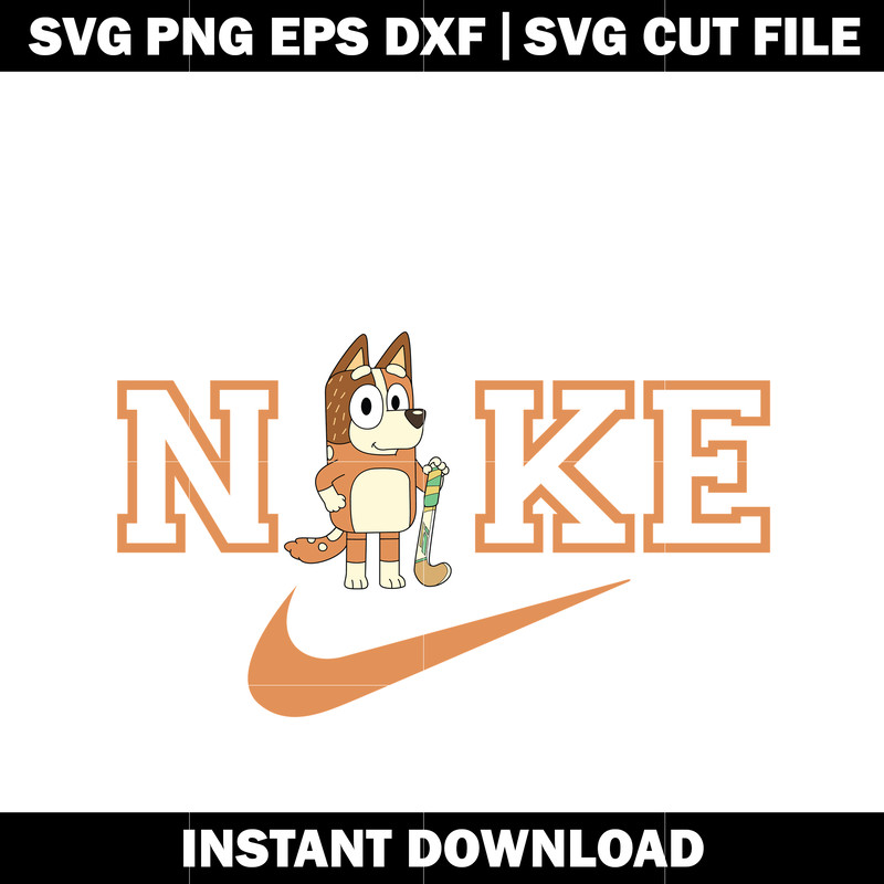 Bluey Chilli Nike svg