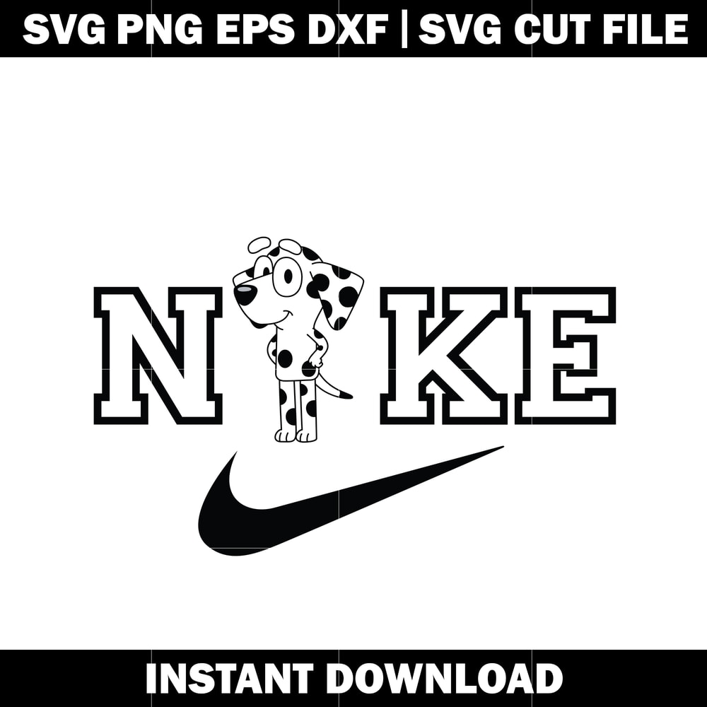 Chloe bluey Nike svg