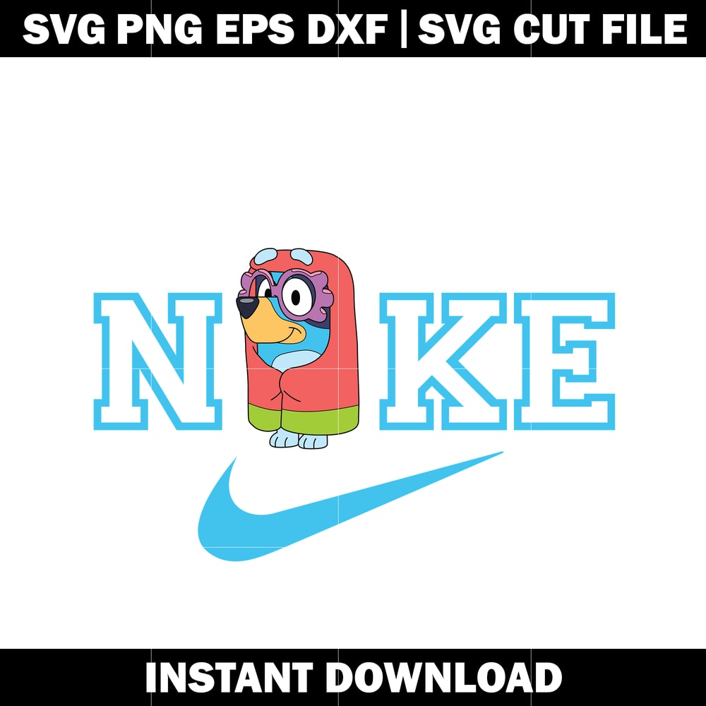 Bluey Grannies Nike svg