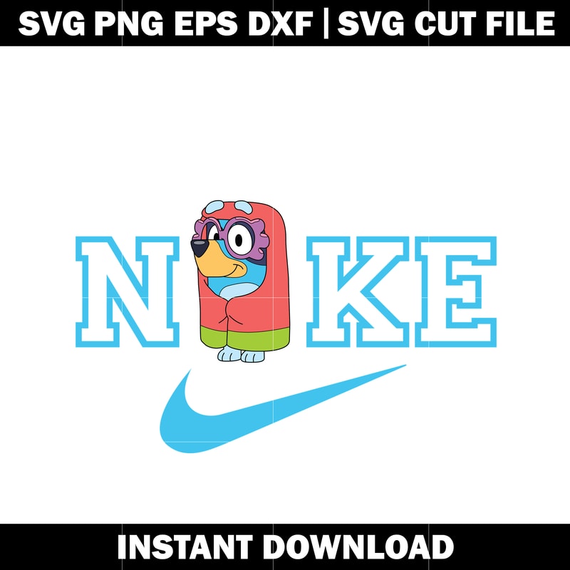 Bluey Grannies Nike svg