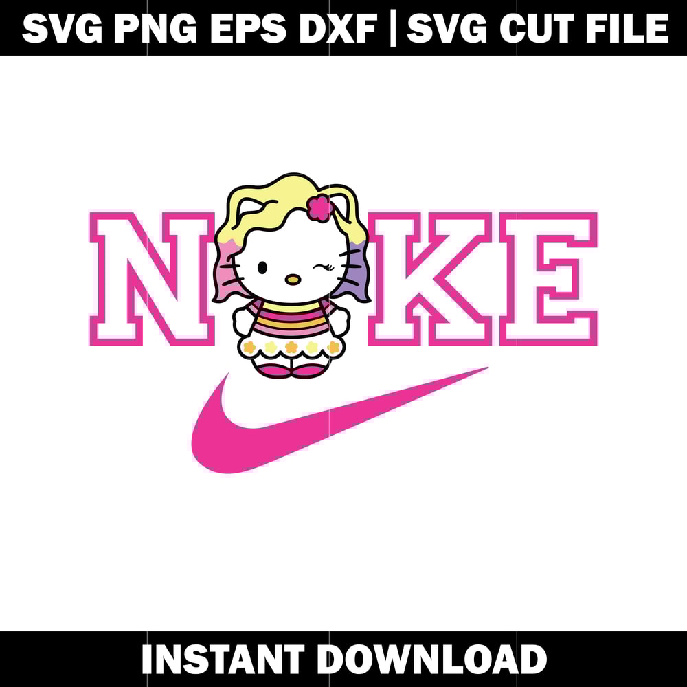 Hello Kitty Enid Machine nike svg