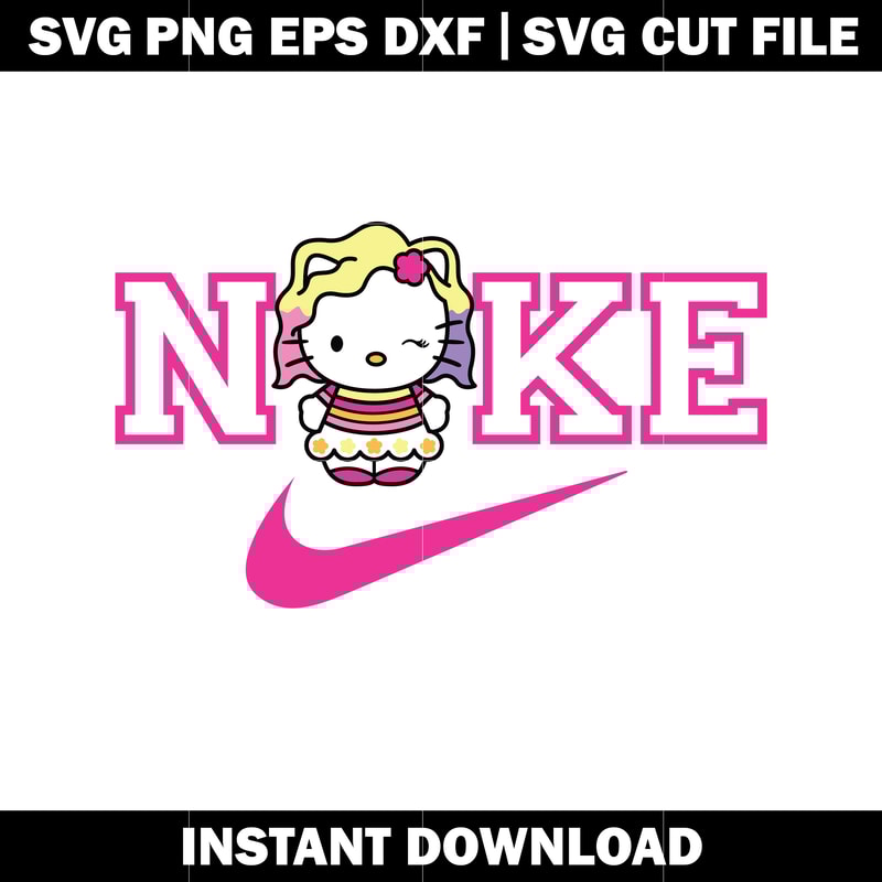 Hello Kitty Enid Machine nike svg