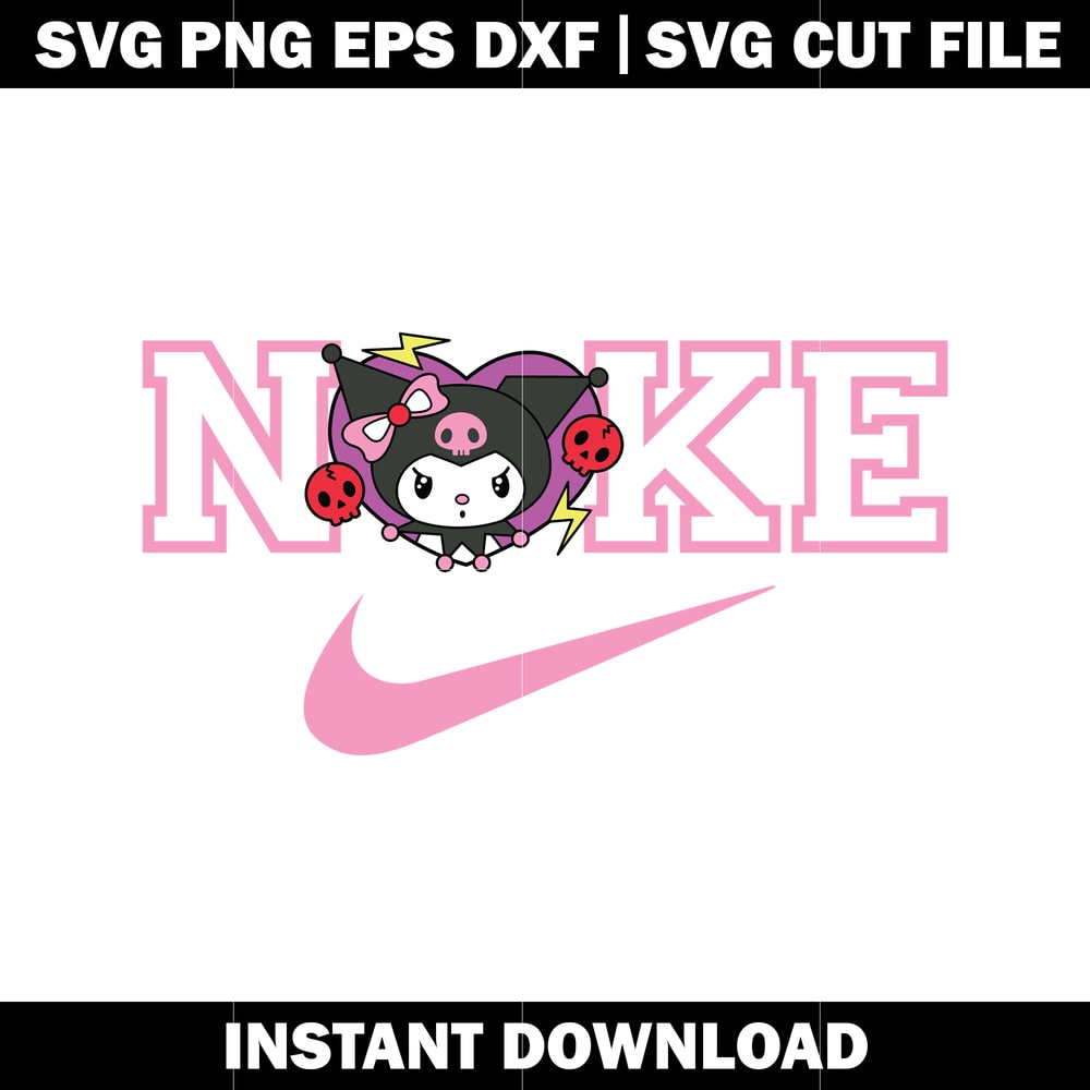 Kuromi nike svg