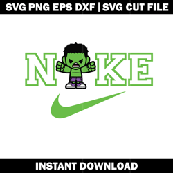 marvel teen hulk nike svg, teen hulk svg, logo brand svg, cartoon svg, nike svg, logo design svg, digital download.