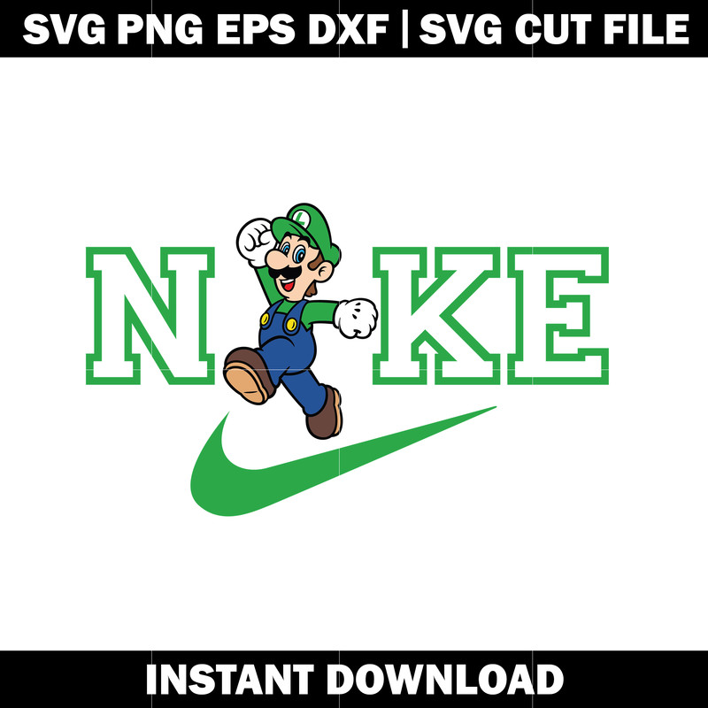 Luigi nike svg