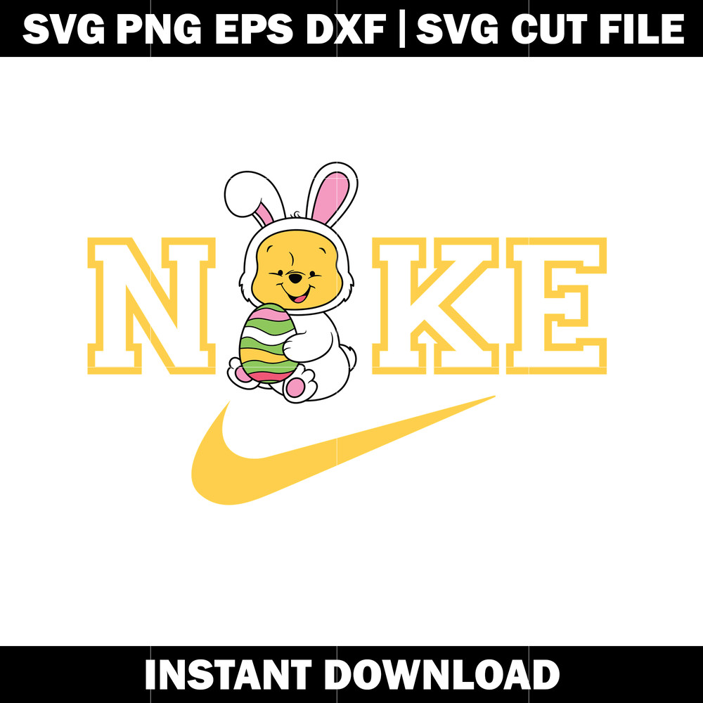 Winnie the Pooh Easte nike svg