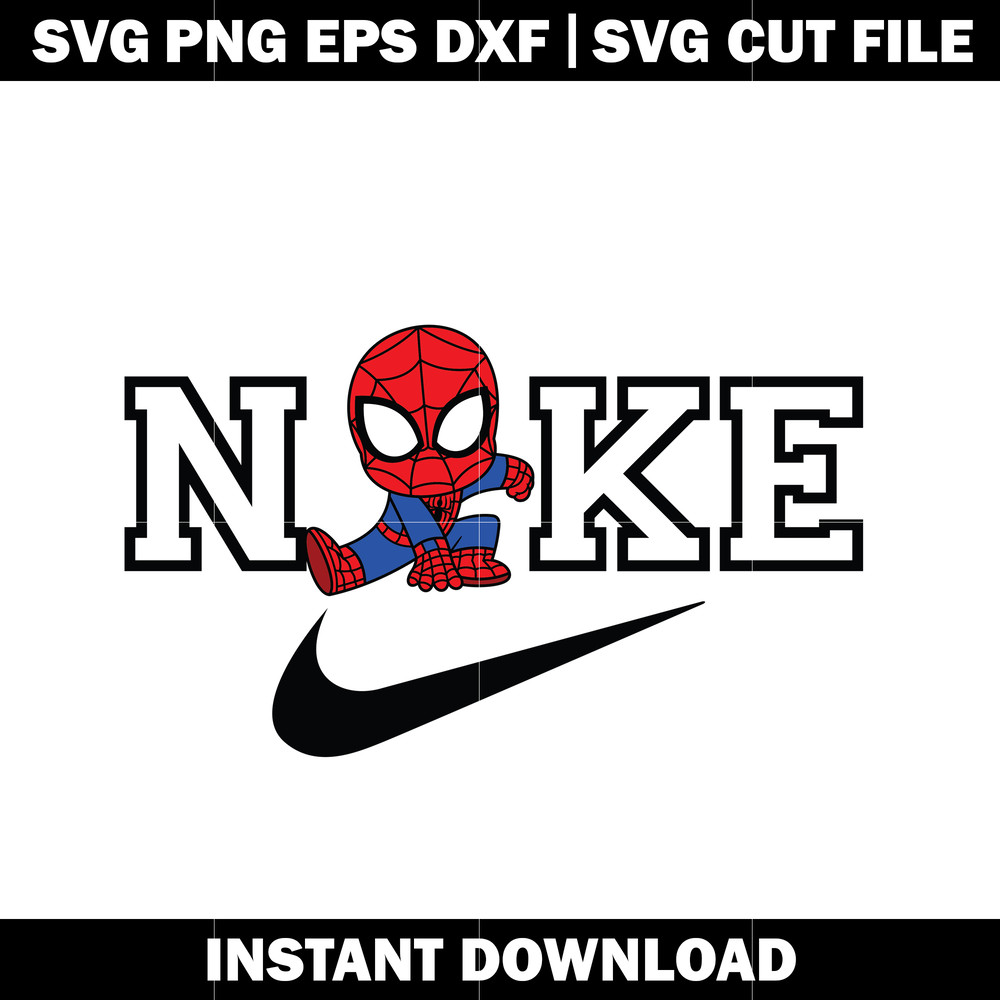nike Spiderman svg