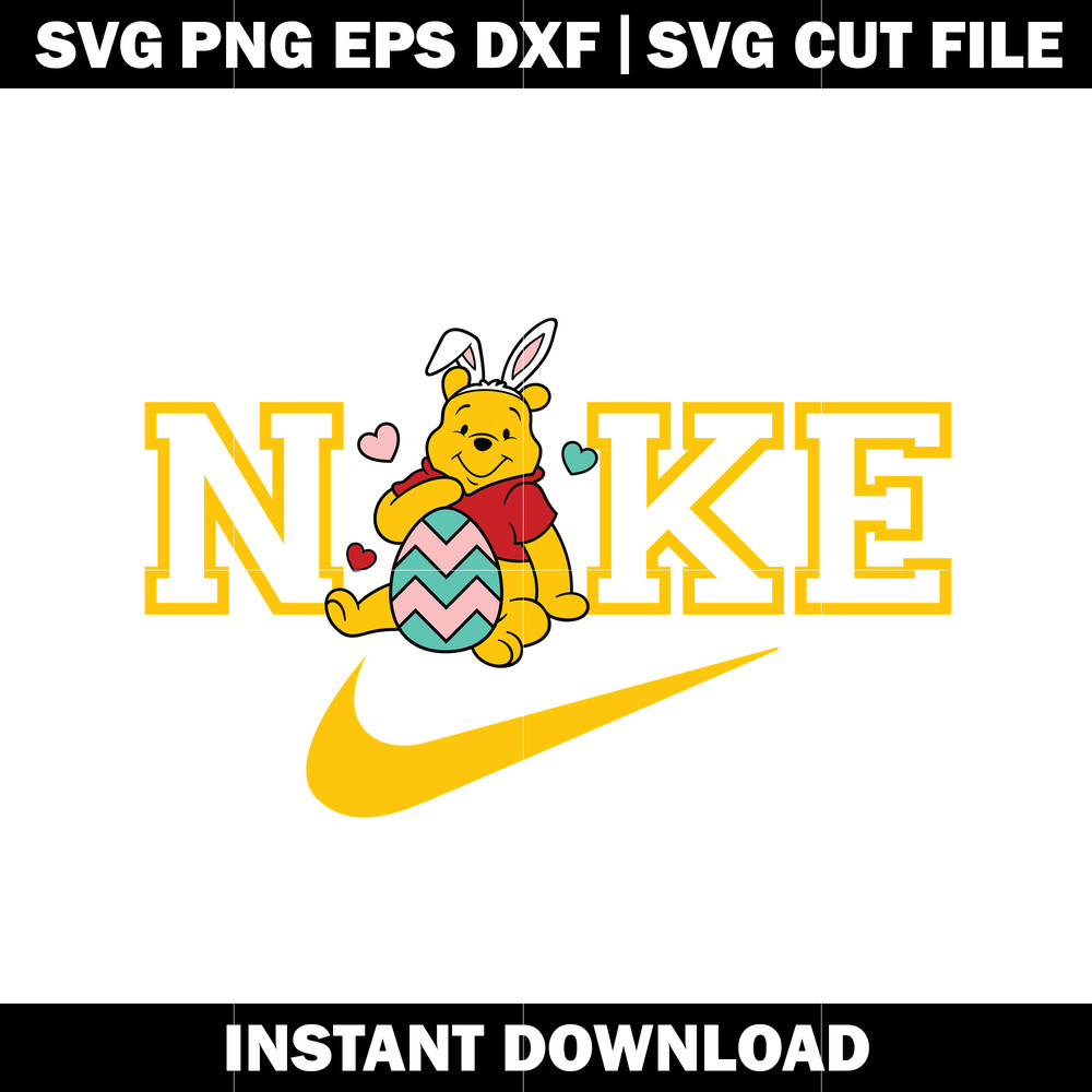 Nike pooh svg