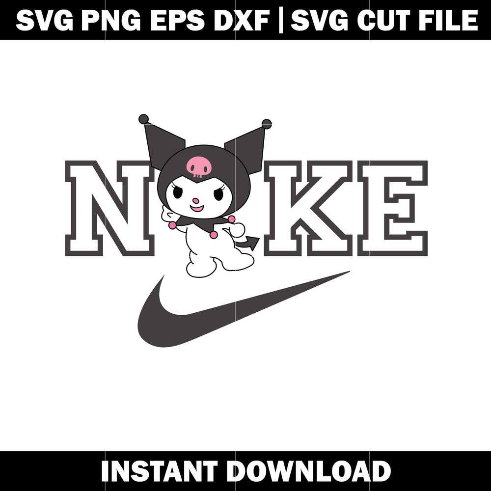 Nike kuromi cartoon svg