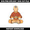 Aang anime design svg