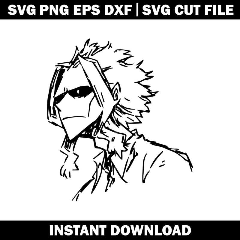 All Might Face Svg